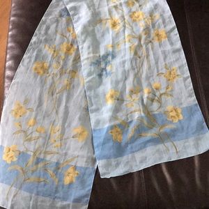 Vintage sheer delicate lilly scarf